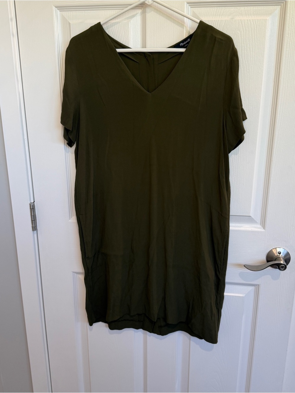 Madewell Button Back Easy Mini Shift Dress - Picture 3 of 6